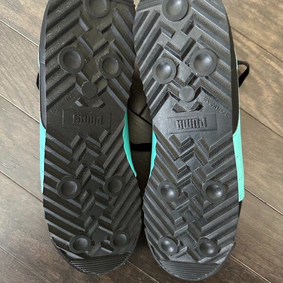 Puma Black, Teal and Red Roma Sneakers, US 10.5 - Picture 7 of 8